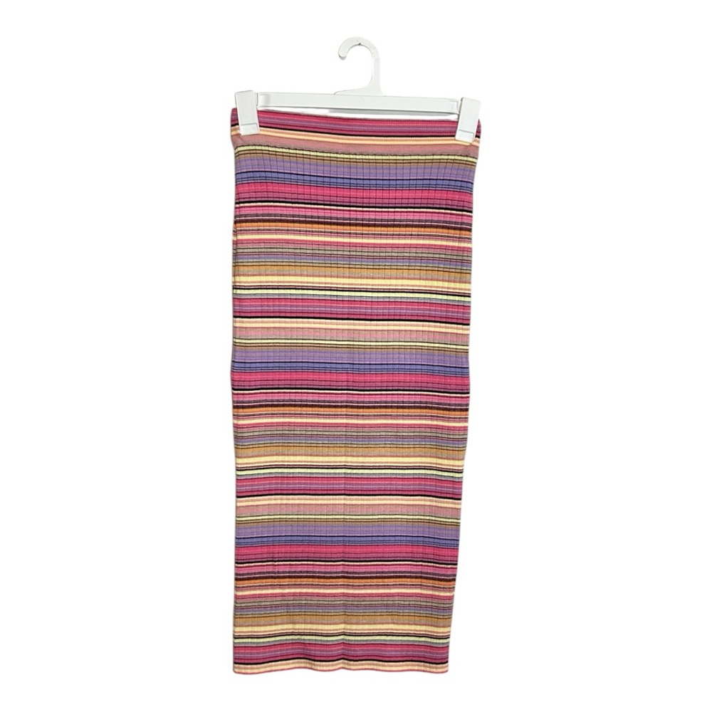Rip Curl Palapa Ribbed Colorful Stripe Midi Skirt - Picture 3 of 8